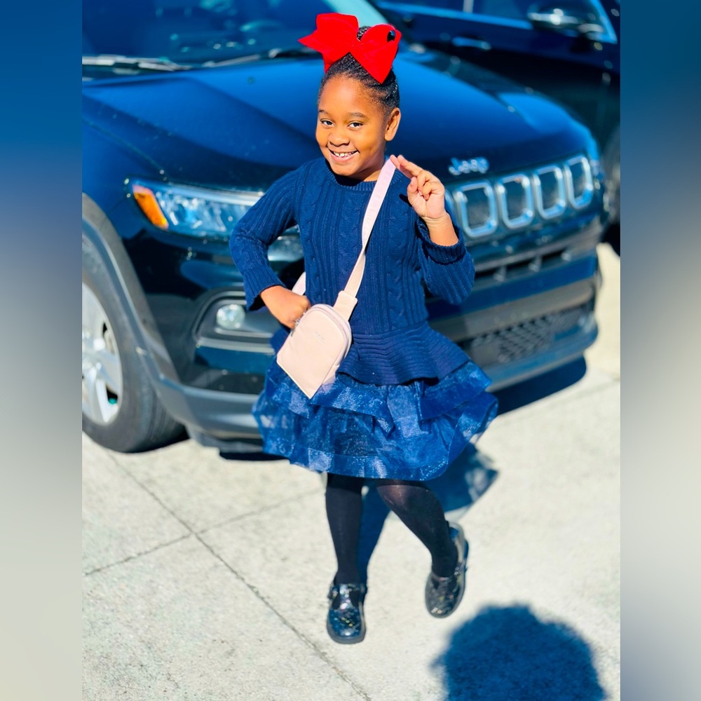 Peplum sweater dress